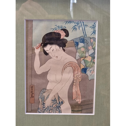 1257 - An interesting collection of Japanese woodblock prints, to include examples by Utagawa Kunisada... 