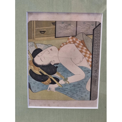 1257 - An interesting collection of Japanese woodblock prints, to include examples by Utagawa Kunisada... 