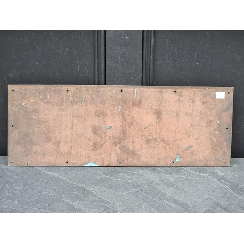 1321 - Advertising: a brass and polychrome painted 'Brickwoods' sign, 21.5 x 59.5cm.Brickwoods was a Portsm... 