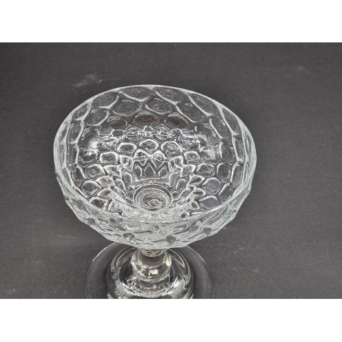 1393 - An 18th century sweetmeat glass, 13cm.