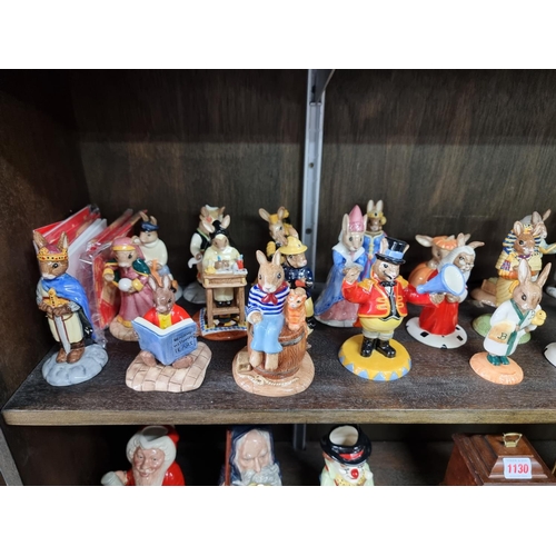 1454 - Thirty five Royal Doulton Bunnykins and other similar figures, most boxed.