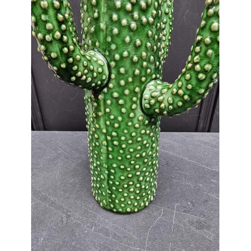 1489 - A pottery novelty cactus vase, 39.5cm high.