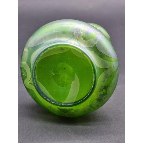 1534 - A Loetz style iridescent glass vase, 27cm high.