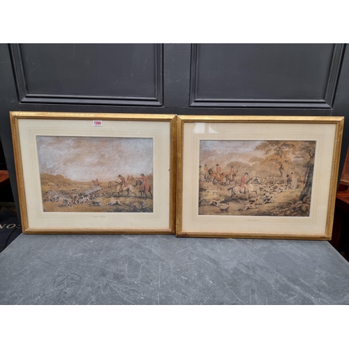 1260 - Samuel Howitt, a pair of fox hunting scenes, each signed, watercolour and gouache, 29 x 42.5cm.... 