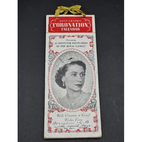 1592 - A 1953 'Daily Graphic' coronation calendar.