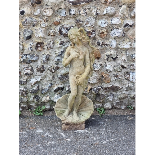 1647 - A composition stone figure of Venus, 85.5cm high.