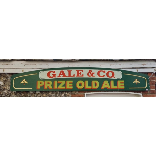 1626 - Advertising: a large vintage painted aluminium 'Gale & Co' sign, 40.5 x 228cm.   ... 