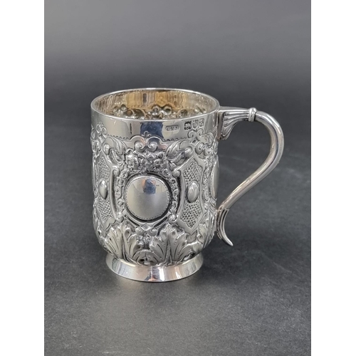 17 - A Victorian silver Christening mug, by Josiah Williams & Co, London 1896, 8.5cm high, 133g.... 