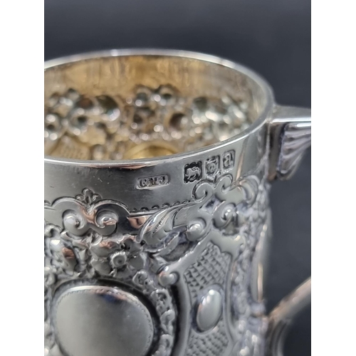 17 - A Victorian silver Christening mug, by Josiah Williams & Co, London 1896, 8.5cm high, 133g.... 