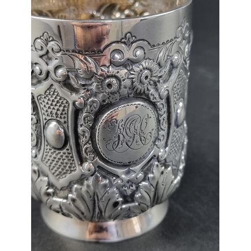 17 - A Victorian silver Christening mug, by Josiah Williams & Co, London 1896, 8.5cm high, 133g.... 