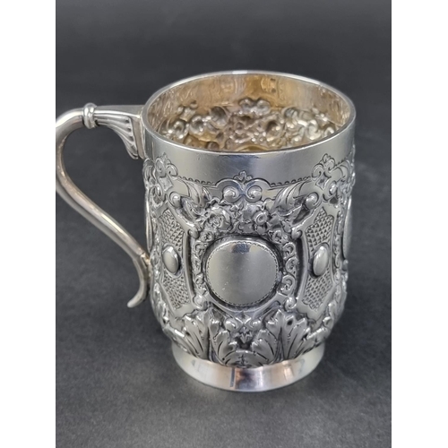 17 - A Victorian silver Christening mug, by Josiah Williams & Co, London 1896, 8.5cm high, 133g.... 