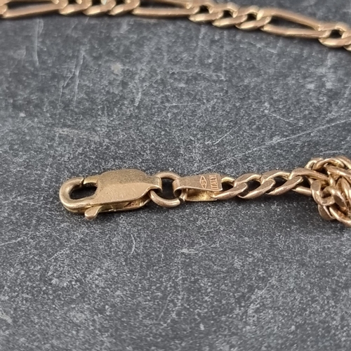 261 - A 9ct gold necklace, 46cm long, 4g.