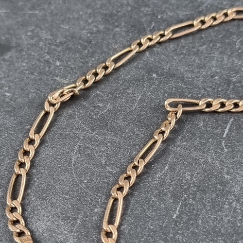 261 - A 9ct gold necklace, 46cm long, 4g.