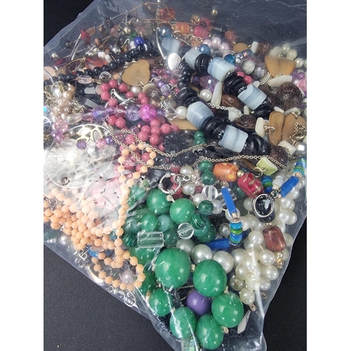 334 - A quantity of costume jewellery and wristwatches.