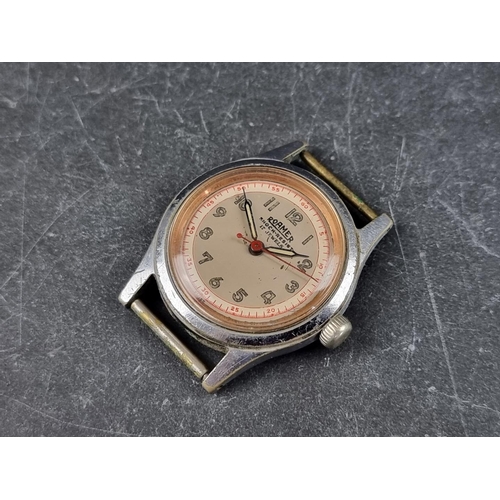 374 - A circa 1950s Roamer Brevete stainless steel manual wind wristwatch, 30mm, Ref. 215999 180459, lacki... 