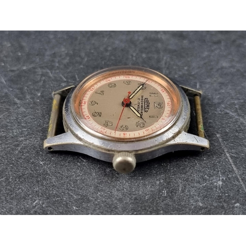 374 - A circa 1950s Roamer Brevete stainless steel manual wind wristwatch, 30mm, Ref. 215999 180459, lacki... 