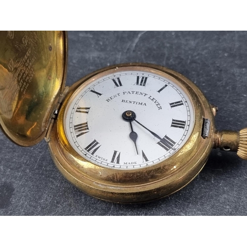 408 - A Swiss white metal open faced stem wind pocket watch, by Lanco (Langendorf Watch Co), stamped 0.800... 