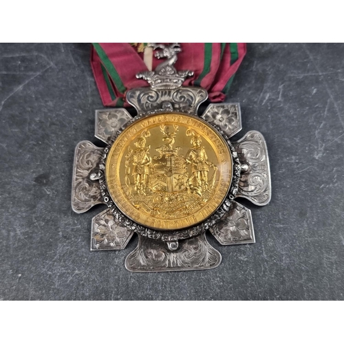 416 - Medals: two Victorian silver and silver gilt Ancient Order of Foresters medals. (2)