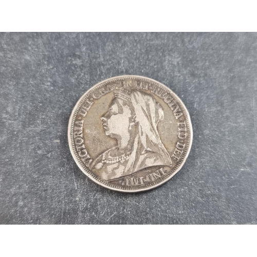 429 - Coins: a Victoria 1897 silver crown.