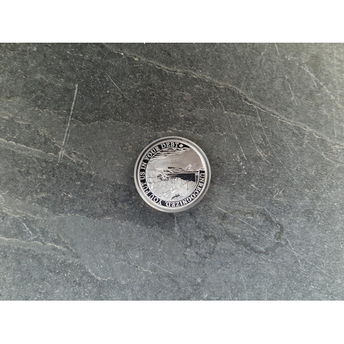 457 - Coins: a Gibraltar 2006 'Attack From Above' .999 silver commemorative half crown, with CoA; together... 