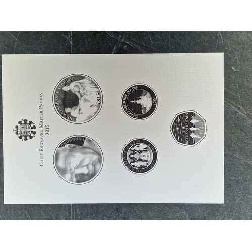 465 - Coins: a Royal Mint 2015 UK proof coin set, with CoA, cased.