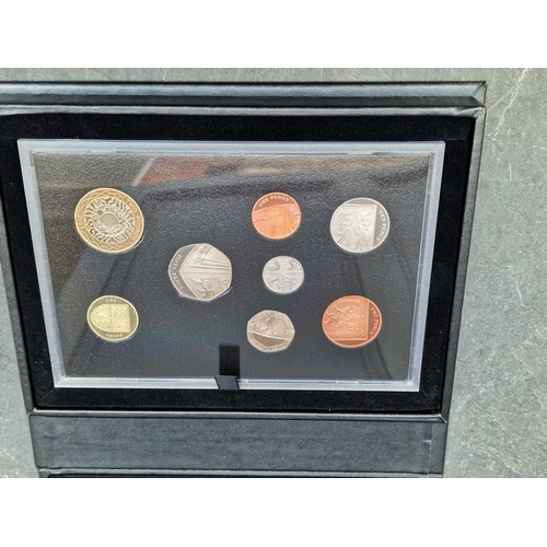 471 - Coins: a Royal Mint 2013 UK proof coin set, with CoA, cased.