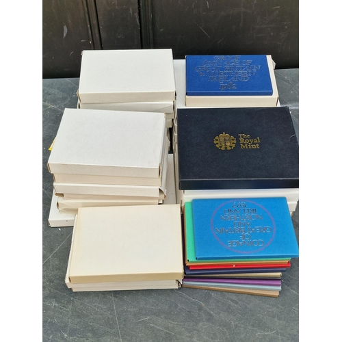 472 - Coins: a collection of Royal Mint proof coin sets, 1972-2011. (49)