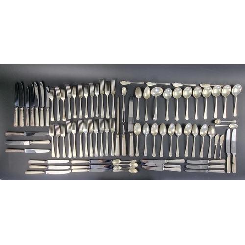 55 - A part canteen of silver Athenian pattern cutlery, by Mappin & Webb, mostly Sheffield 1954/5, co... 