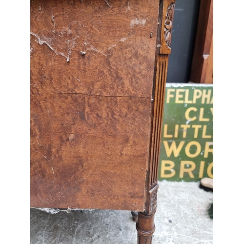 1017 - An unusual antique continental walnut corner cupboard, 88cm wide.