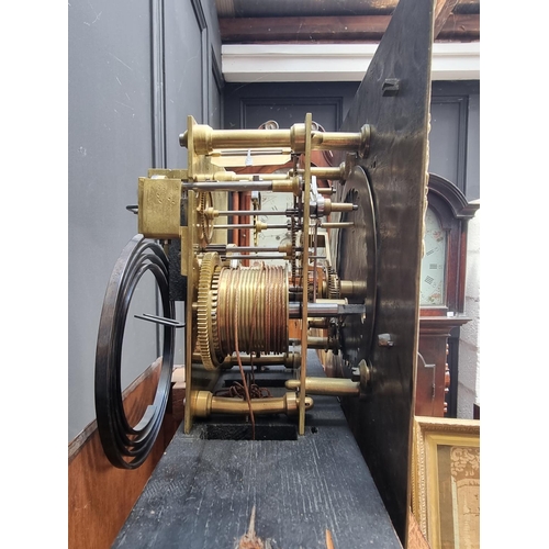 1095 - An oak eight day longcase clock, the 10 3/4in dial inscribed 'John Cole, Barnstaple', 210cm high, wi... 