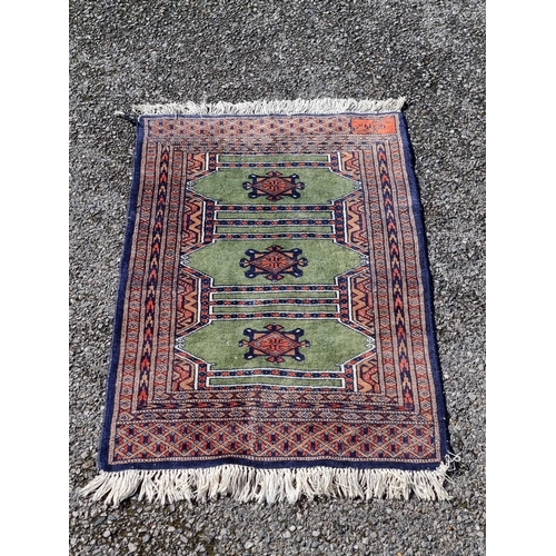 1113 - A small Persian prayer mat, 87 x 63cm.