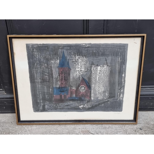 1139 - John Piper, 'St James The Less, Westminster', signed in pencil, labelled verso, lithograph, 58 ... 