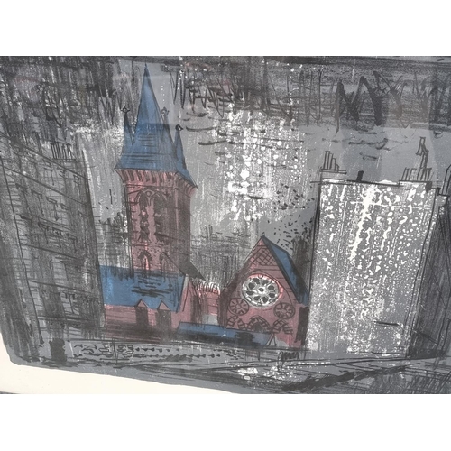 1139 - John Piper, 'St James The Less, Westminster', signed in pencil, labelled verso, lithograph, 58 ... 