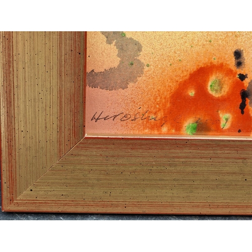 1143 - Denis Bowen, 'Hiroshige', signed and dated 2009, mixed media, 16.5 x 24cm.