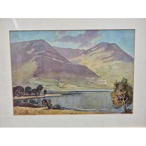 1177 - J Barnes, 'Catbells and Derwentwater', signed and dated 1904, watercolour, 22.5 x 32.5cm; toget... 