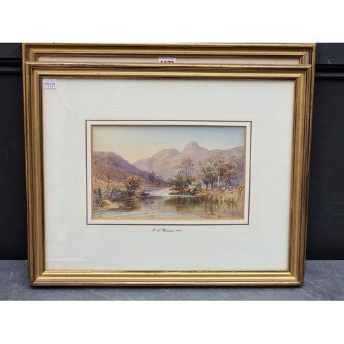 1177 - J Barnes, 'Catbells and Derwentwater', signed and dated 1904, watercolour, 22.5 x 32.5cm; toget... 