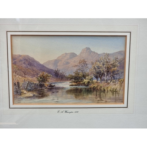 1177 - J Barnes, 'Catbells and Derwentwater', signed and dated 1904, watercolour, 22.5 x 32.5cm; toget... 