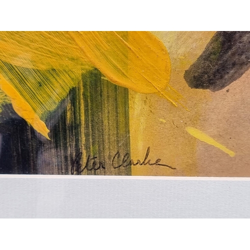 1180 - Peter Clarke (b.1934), 'Hope', signed, inscribed verso, oil on card, 37 x 25cm, mounted but unframed... 