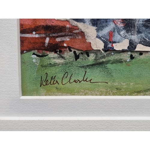 1183 - Peter Clarke (b.1934), 'Secret Garden', signed, mixed media, 18.5 x 25cm.  ... 