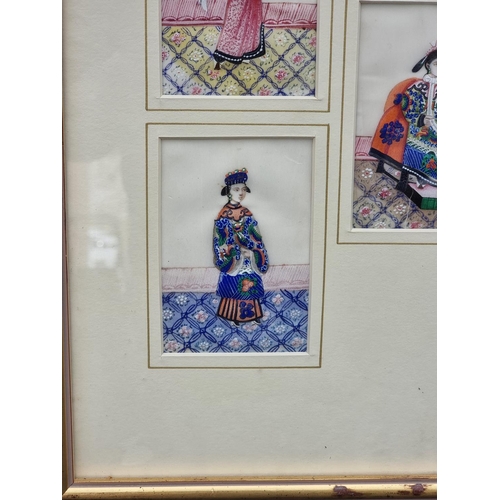 1192 - Chinese School, 19th century, figure studies, a set of ten, watercolour on rice paper, 10.5 x 7cm, f... 