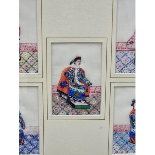 1192 - Chinese School, 19th century, figure studies, a set of ten, watercolour on rice paper, 10.5 x 7cm, f... 