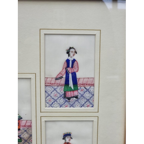 1192 - Chinese School, 19th century, figure studies, a set of ten, watercolour on rice paper, 10.5 x 7cm, f... 