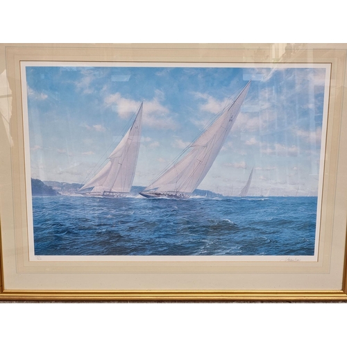 1196 - Robert Taylor, 'HMS Cavalier'; 'HMS Kelly', a pair, each signed by the artist and Earl Mountbatten o... 