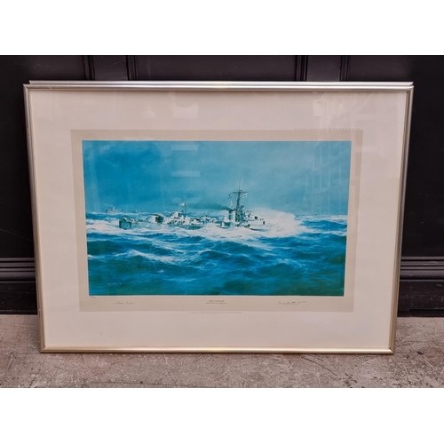 1196 - Robert Taylor, 'HMS Cavalier'; 'HMS Kelly', a pair, each signed by the artist and Earl Mountbatten o... 