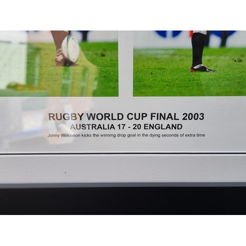 1216 - Of Rugby Union Interest: 'World Cup Final 2003, Jonny Wilkinson kicks the winning drop goal...', sig... 