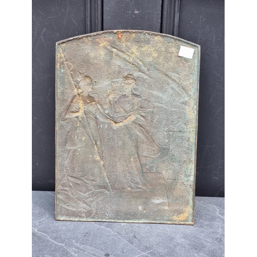 1282 - A London 1908 Franco-British Exposition bronze plaque, 32 x 23.5cm.