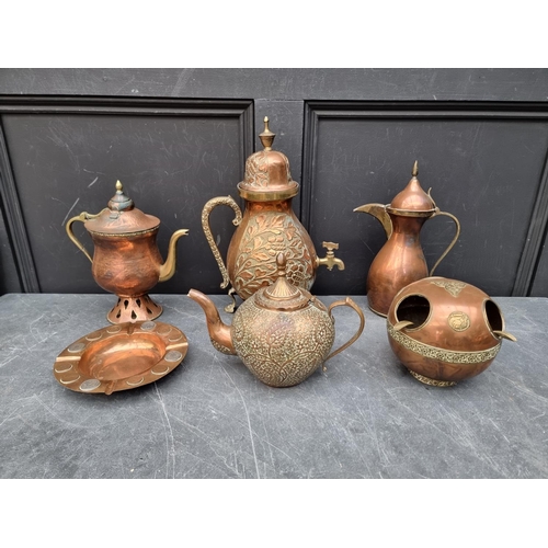 1311 - A small group of Eastern and other copperware. (6)  