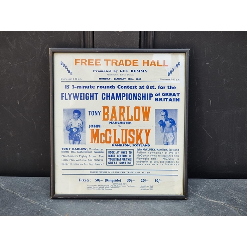 1331 - Of Pugilistic Interest: a 1967 Flyweight Championship of Great Britain boxing poster, 30 x 27cm.... 