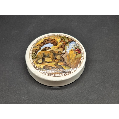 1388 - A rare Victorian 'Ross & Sons' Genuine Bear's Grease...' pot lid, 8.1cm diameter.... 