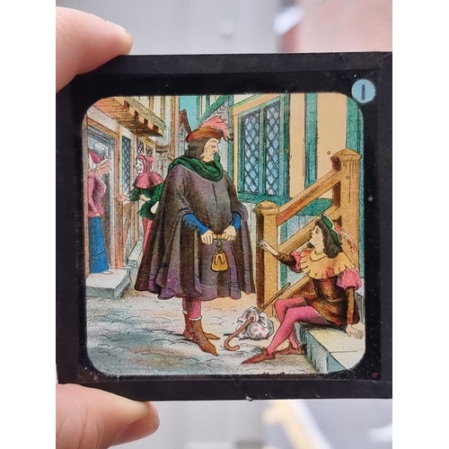 1406 - A small collection of magic lantern slides.